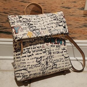 DKNY Stylish Graffiti Print Backpack